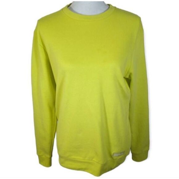 DENIM & FLOWER RICKY SINGH NEON GREEN PULLOVER SZ.S EUC. - Picture 2 of 8